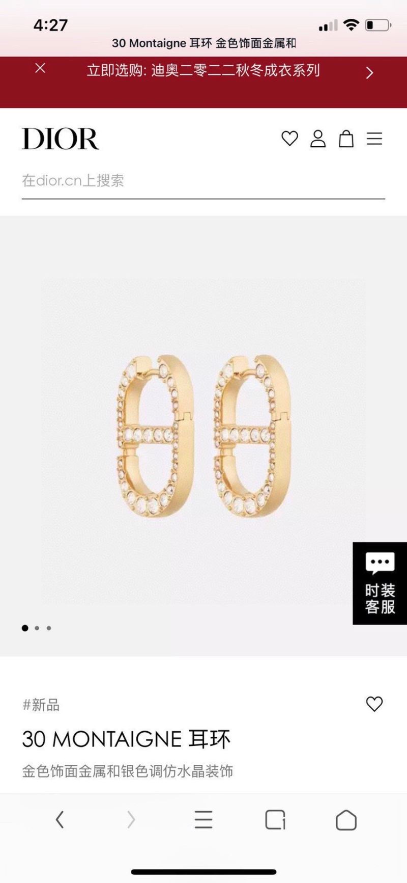 chr1st1an D10r earrings
